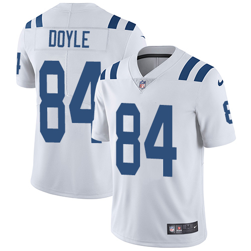 Indianapolis Colts 84 Limited Jack Doyle White Nike NFL Road Men Vapor Untouchable jerseys